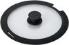Hokuriku Aluminum Cast Varius 24cm Silicone Glass Lid for Removable Handle Frying Made of Silicone and Tempered Glass for a and Durable A-3136, Pans,