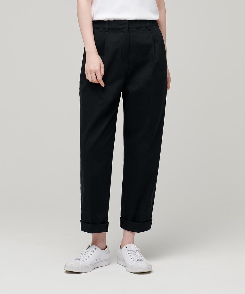 MUSINSA STANDARD WOMAN Women'S Tapered Chino Pants [Black]