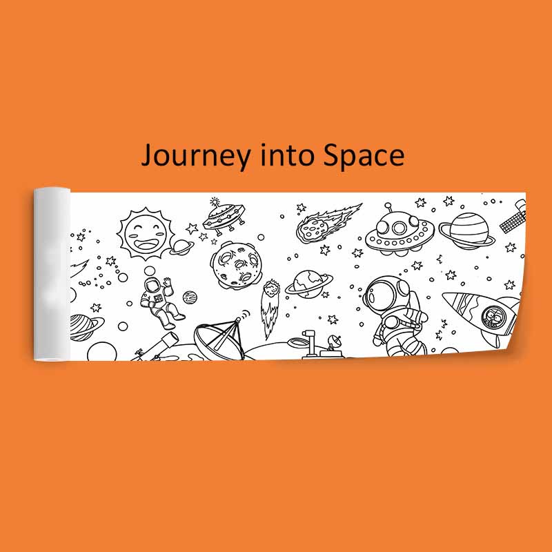 30*89 см детские граффити свитки очень длинные детский сад детские цветные рулоны инструмент для рисования бумажные развивающие игрушки