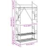 Minimalist Open Wardrobe Set 2 pcs 78 x 36 x 158 cm