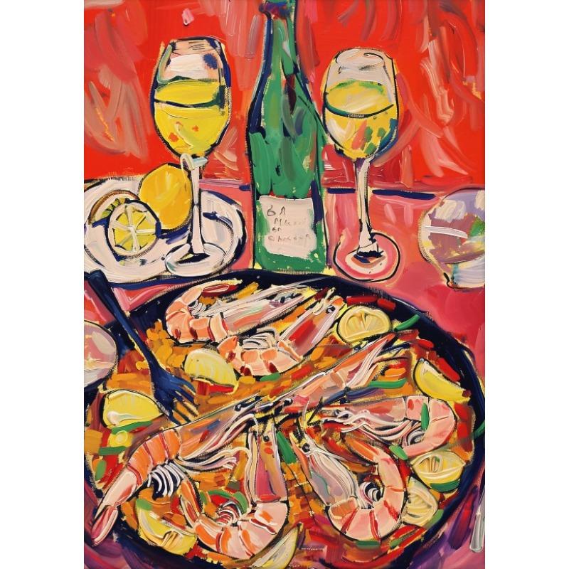 Еда Кухня Коктейль Вино Искусство Декор Печать на Холсте Постер Кухня Столовая Гостиная Эстетический Декор Стен Принты для Гурманов