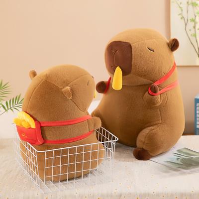 Новая кукла Капибара в виде картофеля фри, плюшевая игрушка капибара, кукла морская свинка, подушка, подарок на день рождения