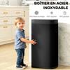 Automatic Kitchen Bin, 50 L, Motion Sensor, Battery, 26.5 x 35.5 x 68 cm, Black