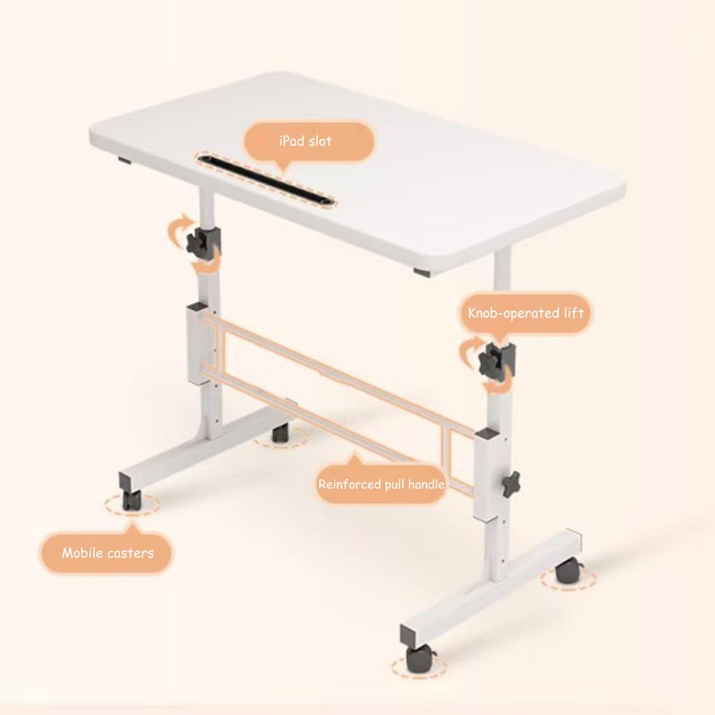 Регулируемый по высоте стоячий стол на колесиках для домашнего офиса