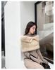 MWFur Fashion Mink Fur Warp Winter Fashion Shawl Hand Knit Luxury Mink Fur Scarf Wrap Collar Shawl Shrug