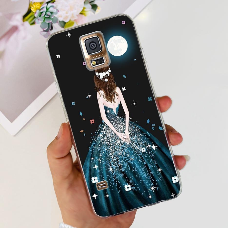Чехол для Samsung Galaxy S5 SM-G900F G900I G900M Стильный painted Cover Мягкий силиконовый чехол для телефона Для Samsung S5 S 5 GalaxyS5 Shell