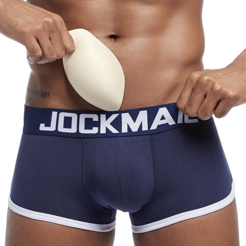 Боксеры JOCKMAIL Съемные набедренные подушечкиМужское нижнее бельеДышащий хлопокЗдоровый клуб спортивный стильТрусы-плавки