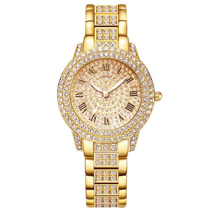 Popular Light Luxury Diamond-Encrusted Fashion Watch Women'S Quartz Watch Love 6-Piece Jewelry Combination Set