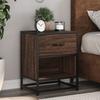 VidaXL Bedside Table Brown Oak 40x31x50 Cm Engineered Wood 848692