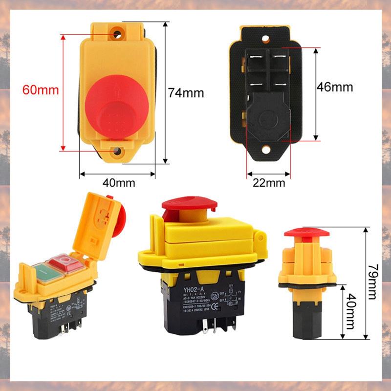 2025 Trend YH02-A 250V 16A 4PIN Electromagnetic Switch Parts For Machine Tool Equipment Waterproof