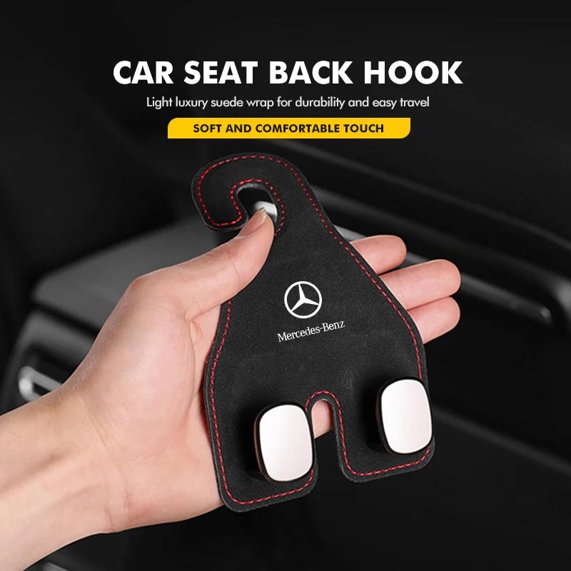 Car Rear Seat Back Hook Headrest Hanger Clip Storage Holder For Mercedes Benz AMG A C E S G Class W201 W210 W108 W204 W205 W203 FVWXY1