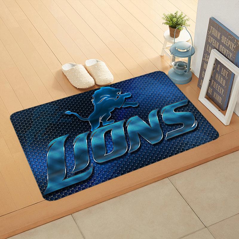 Entrance Doormat Balcony Rugs Living Room Carpet Foot Mats Bath Rug Detroit Lions Floor Mat Ideal Gifts Non-slip House Decors