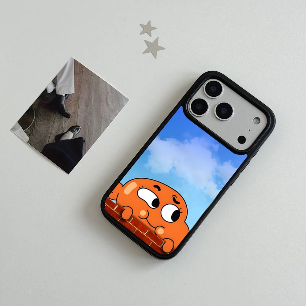 A-Потрясающий W-Мир Жвачный Чехол Для Телефона Для IPhone 17 Air 16 15 14 Plus 13 12 11 Pro Max Двухцветный Жесткий ПК Модный Защитный Чехол
