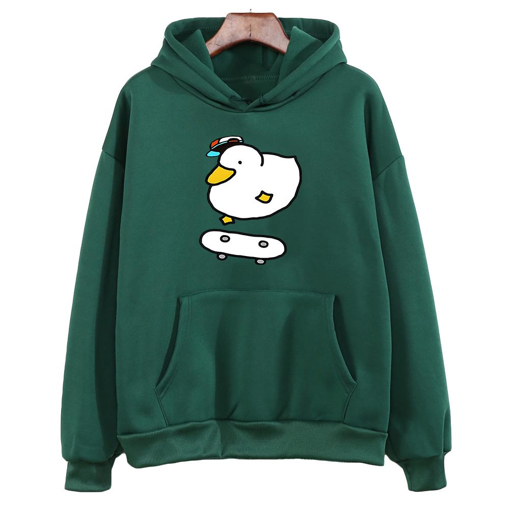 Толстовка с капюшоном Shuba Duck в стиле аниме Hololive, зимняя женская осенняя толстовка унисекс, Harajuku Sudaderas, корейские модные пуловеры с графическим принтом