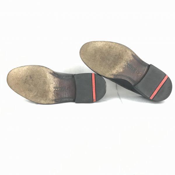 Lloyd Тяжелая Кожа Оксфорды 26.0 Черный Медальон Туфли Сделано в Германии(ИСПОЛЬЗОВАЛ)