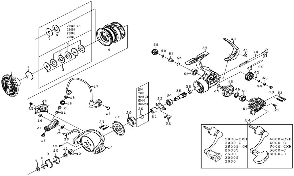 Daiwa Genuine Parts 20 Crest Spool Part Number 6 Part Code 128D89 LT6000-H (2-6)