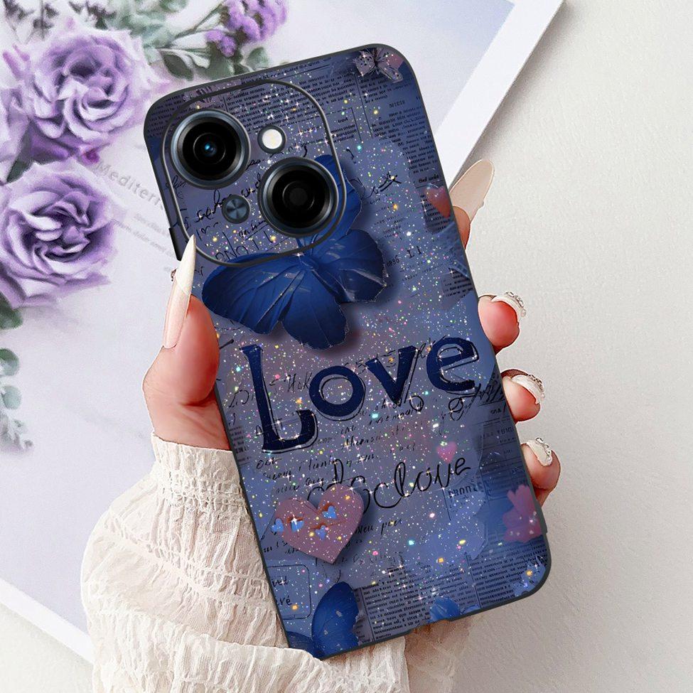 6.67'' For Tecno Spark Go 1 Case Pop 9 Cover Cute Cat Cartoon Fashion Butterfly Boy Girl Back Cover For Tecno Pop 9 Phone Case