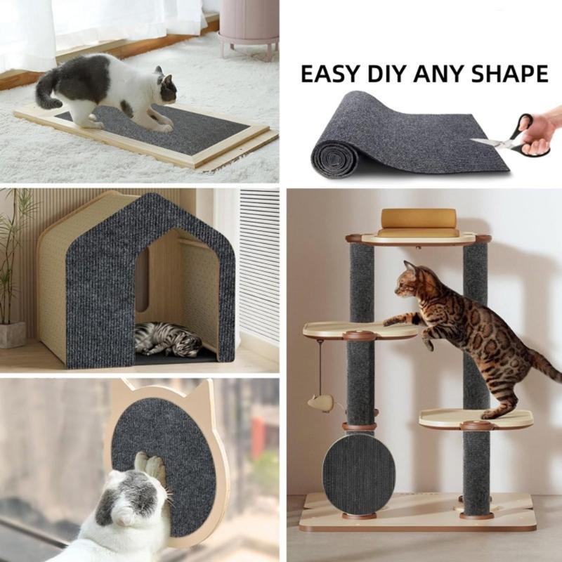2 шт. Когтеточка для кошек Защита мебели Обрезаемая Нескользящий Полиэстеровый Ковровый Коврик