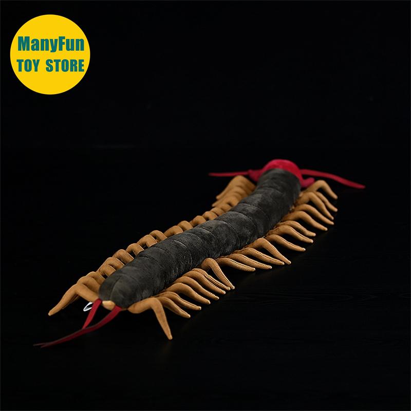 Реалистичная Многоножка Высококачественная Плюшевая Многоножка Scolopendra heros Плюшевые Игрушки Животные Похожие на Настоящих Симуляция Плюшевая Кукла Игрушка