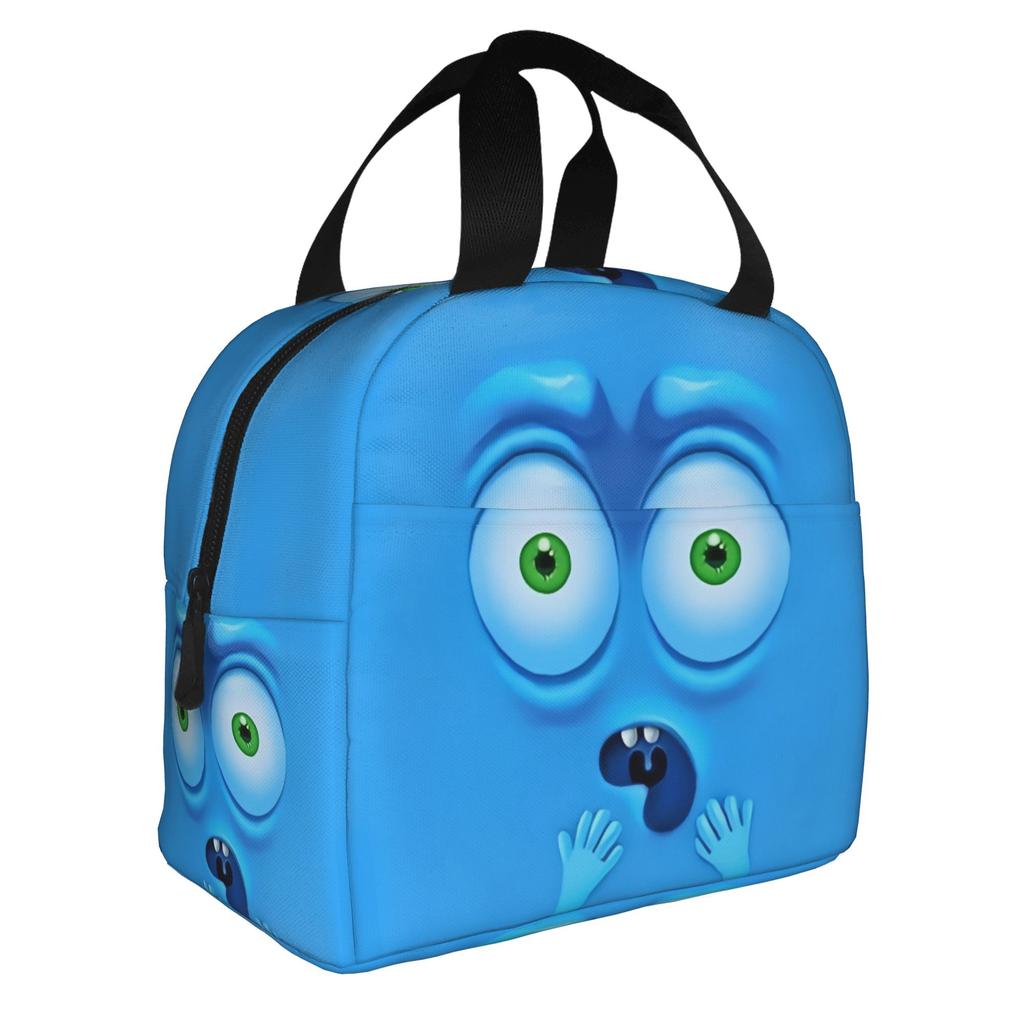 Funny Expression Insulated Lunch Bag for Women Waterproof Cooler Thermal Lunch Box School