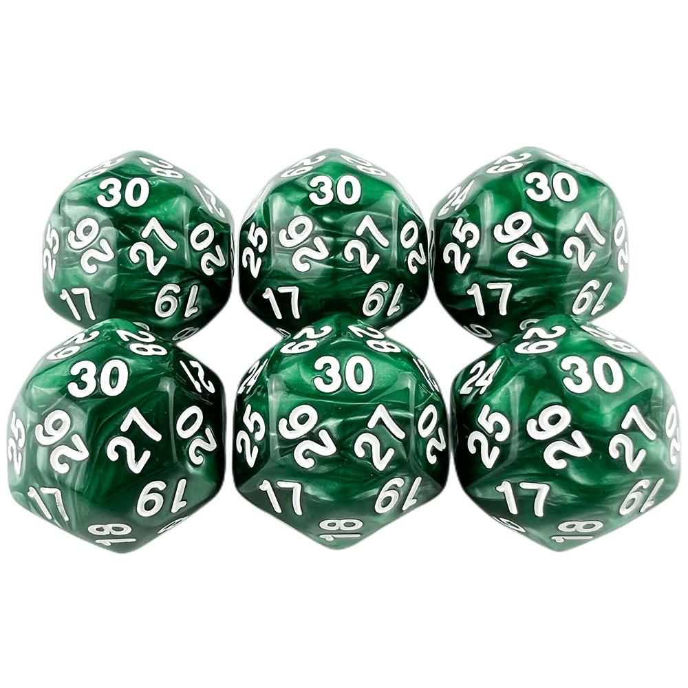 D30 игральные кости многогранные игральные 1 шт 30-гранные игральные кости для настольных игр развлечения аксессуары