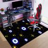 Blue Mystic Hamsa Hand Celestial Symbols Carpet Printing Home Decor Room Art Dormitory Decoration