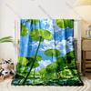 1PC Lotus Leaf Pattern Print Blanket Warm Soft and Comfortable Home Travel Blanket Sofa Bedding Cover Blankets Gift for Friends