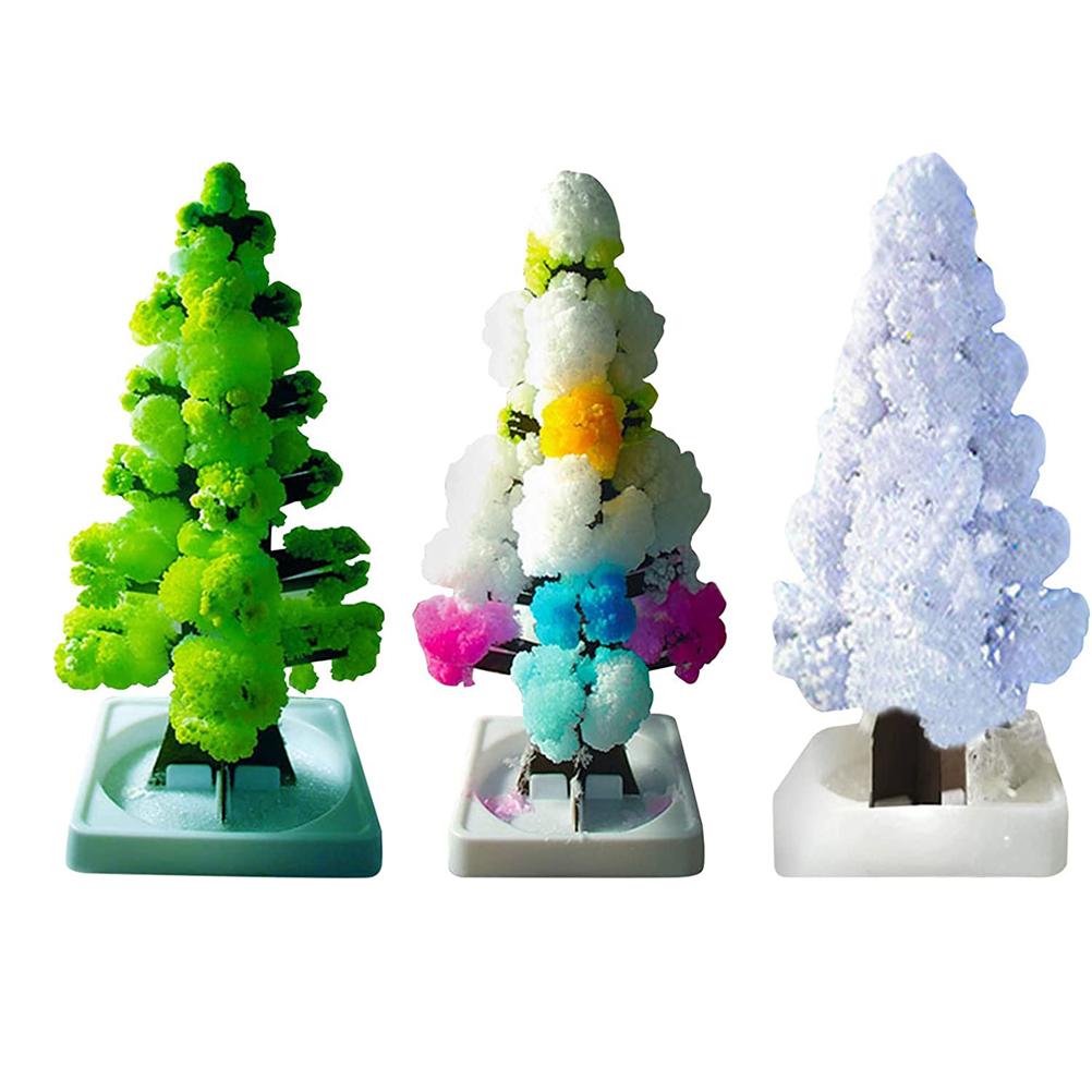 Magical Growing Crystal Christmas Paper Tree Christmas Tree Opens Snowflake Paper Tree Decoration DIY Xmas Ornaments
