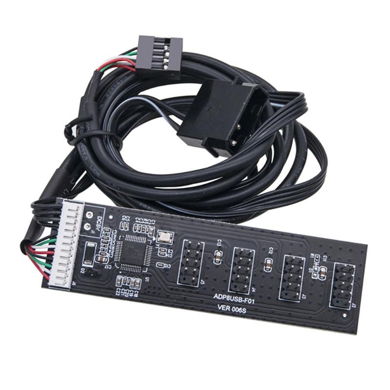 Материнская плата USB 9Pin разъем Usb2.0 концентратор разветвитель 1To 4 удлинительный кабель адаптер