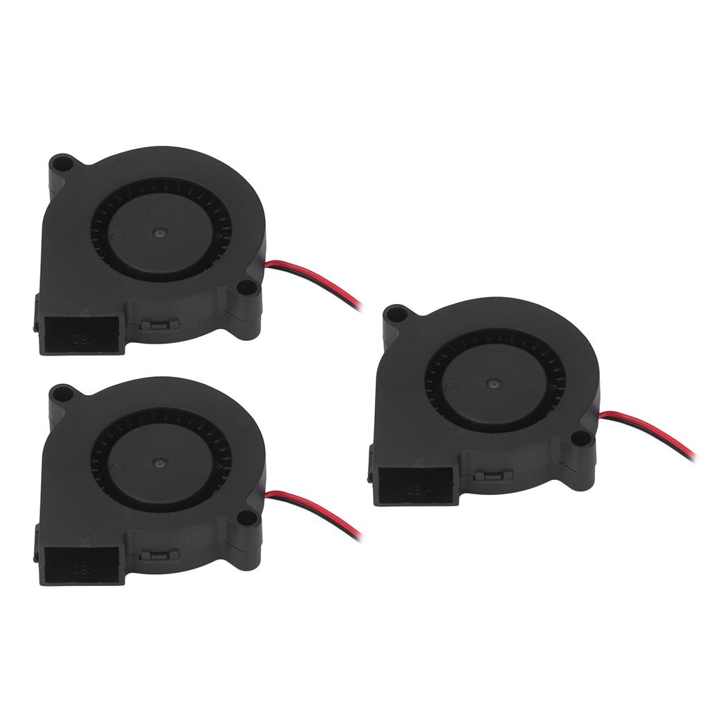 3Pcs Electronic Cooling Fan 6000RPM Blower Cooler Set Kit for Printer DC 12V 0.18A