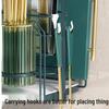 Dark Green Kitchen Utensil Storage Rack