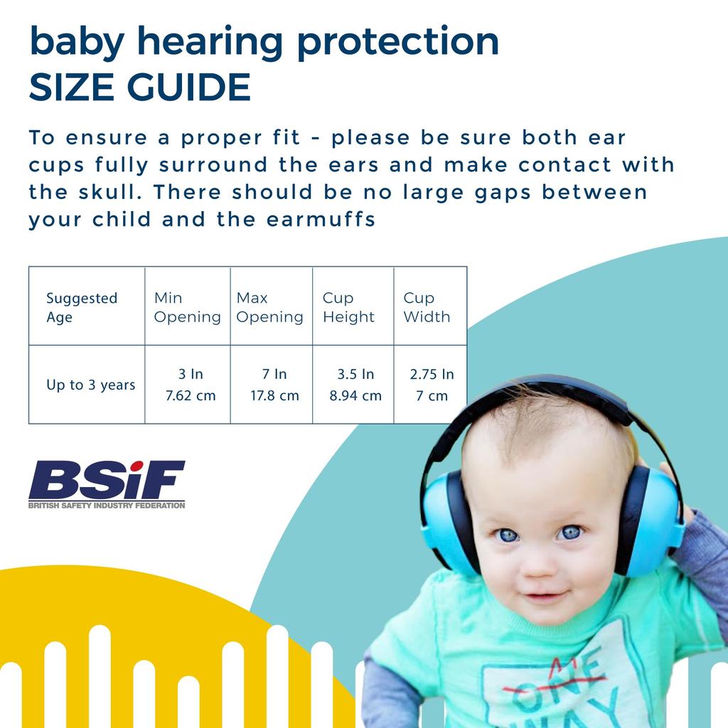 Звукоизолирующие наушники Banz для младенцев и детей Baby Blue EM-BB