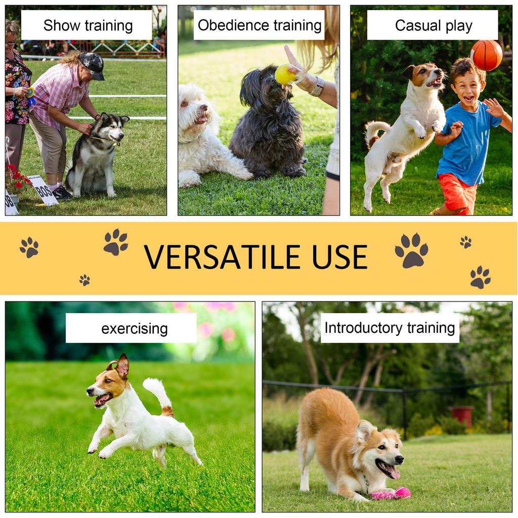 Dog Agility Training Equipment Dog Play Run Obedience Training Set Adjustable (Poles)