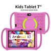 BDF C1 7 Inch Kids Tablet Quad Core Android 13 4GB And 64GB WiFi Bluetooth Educational Software Installed 5G WiFi 4000mAh Battery