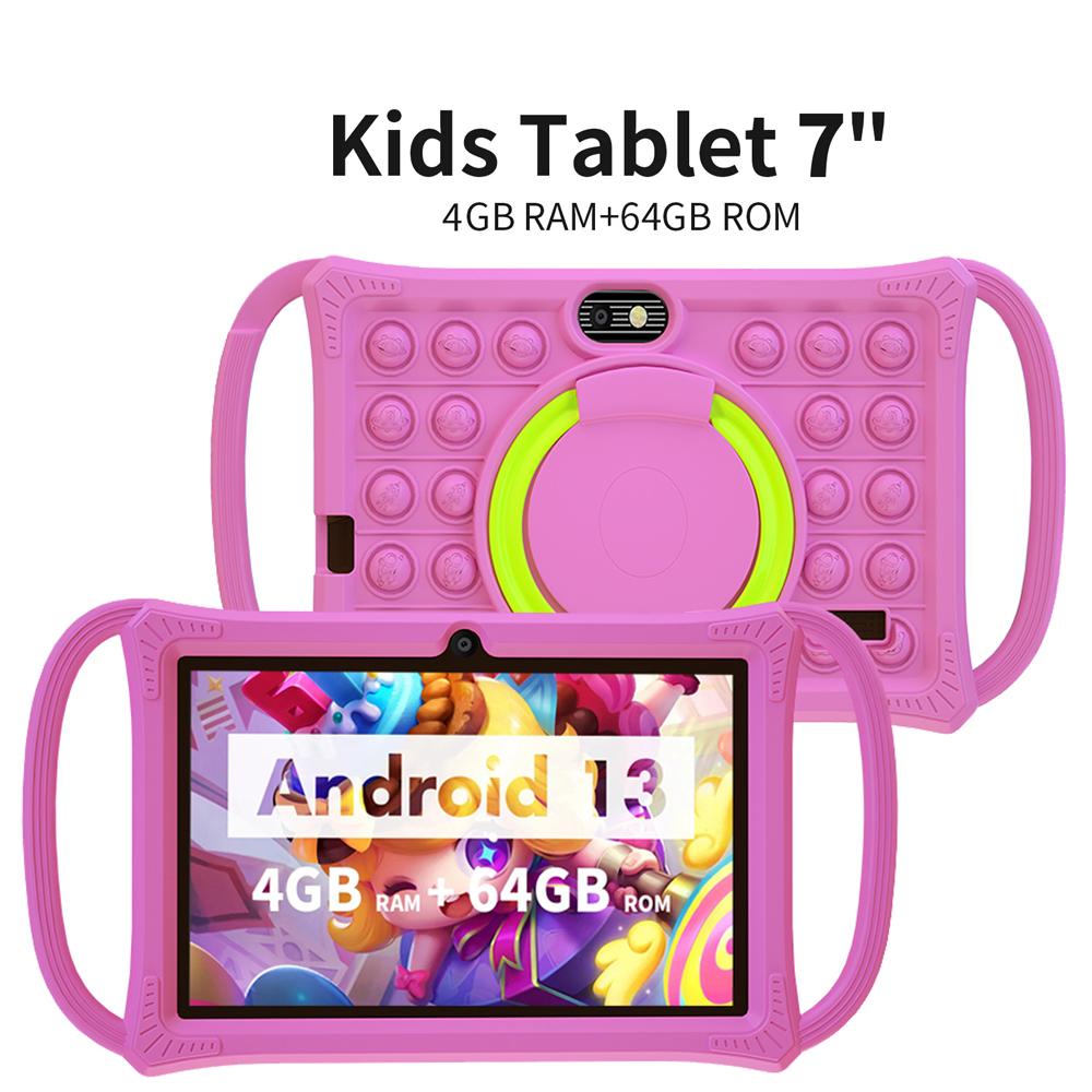 7 Inch Kids Tablet Quad Core Android 13 4GB And 64GB WiFi Bluetooth