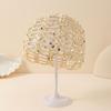 Thin Crochet Sequined Hat Elegant Bohemian Style Beanies Casual Weave Cap  Apparel Accessories