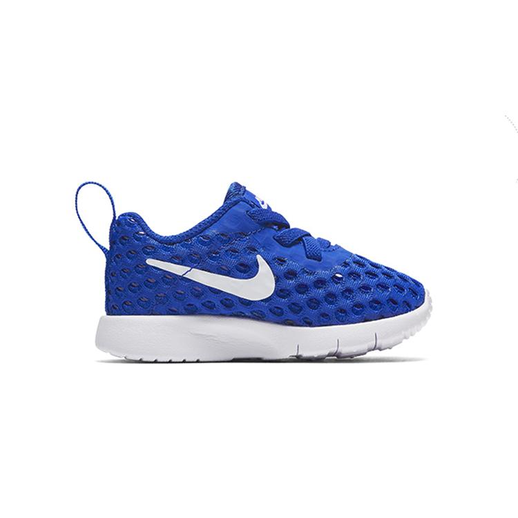 Nike Tanjun BR BLUE Скользкие Устойчивые к истиранию Низкие Спортивные Повседневные Кроссовки Синий Для Младенцев и Малышей AO9605-400