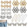 6/8/10/12/16pcs Flower Butterfly Shape Waist Tightener No Sewing Jean Waist Pin  for Skirts