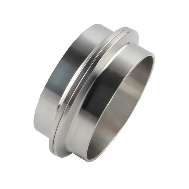 Broyear NEW 2" 2.5" 3" 3.5" 51mm 57mm 63mm 76mm Self Aligning Male/Female V-Band Vband Clamp CNC Stainless Steel Flange Kit
