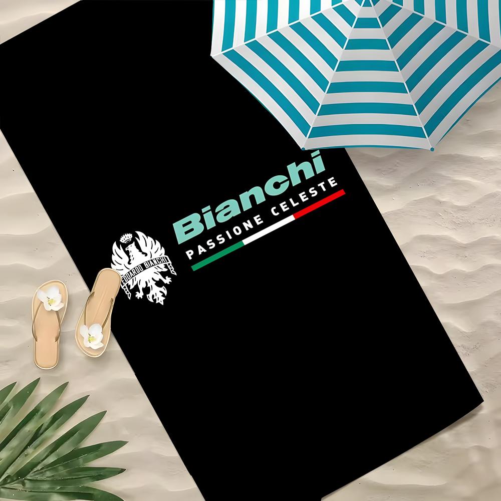 B-Bianchi Велосипед Микрофибровое Полотенце Полиэстер Пляжное Полотенце Быстросохнущее Без Песка Банное Полотенце Для Лета Бассейна Путешествий Отпуска