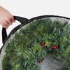 2Pcs Christmas Wreath Storage Bag 24in Clear Garland Wreaths Container for Easy Holiday Storage