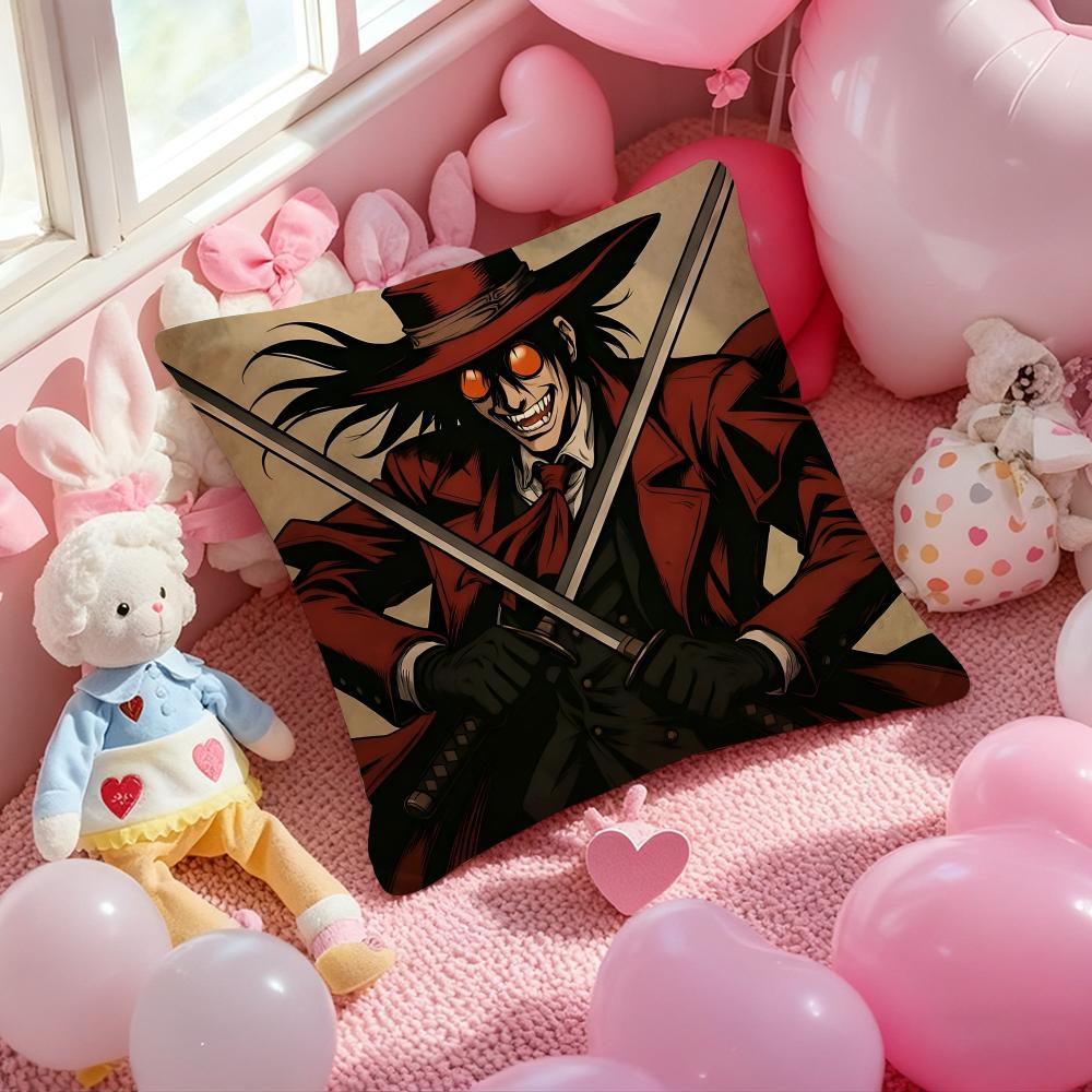 H-Hellsing U-Ultimate Аниме Наволочка С Рисунком Наволочка Для Подушки Для Гостиной Дивана И Декора Спальни