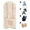 Baby Stroller Imitation Hair Cushion with Thickened Cotton Universal Stroller Cushion Dining Chair Baby Stroller Accessories