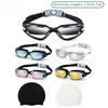 Unisex Professional Swimming Goggles with Anti-Fog UV Protection & Waterproof Design + Swim Cap for Adults - for Men Women