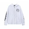 833 CHROME HEARTS Осень-Зима 2026 Новый Большой Размер Классический Стиль Логотип Молния Худи Толстовка, Подходит для Ношения Парами