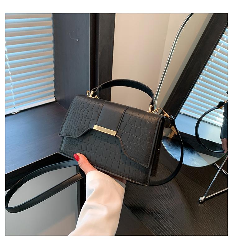 Модная и популярная сумка-мессенджер с рисунком крокодила, женская сумка через плечо, летняя универсальная маленькая квадратная сумка 2024 года