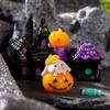 Purple Cartoon Scary Pumpkin Statue Mini Desktop Knick-knack  Festival Supplies