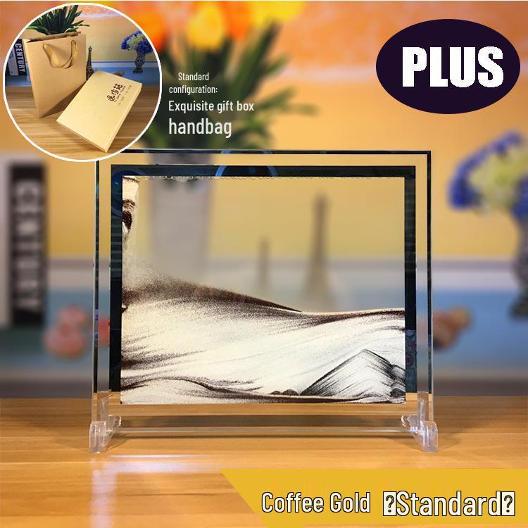 3D Песочные часы с пересыпающимся песком: Креативное стеклянное украшение и подарок на день рождения