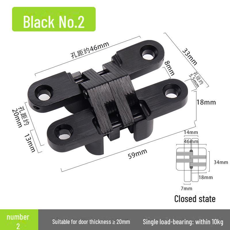 Thickened Stainless Steel Concealed Cross Hinge for European Folding Doors