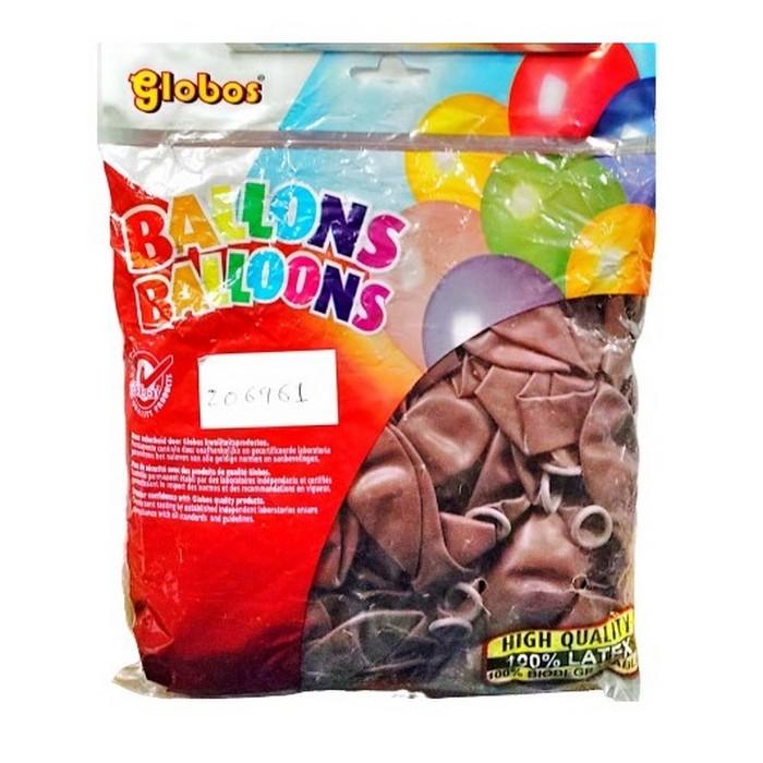 Простые латексные воздушные шары Globos (Упаковка из 100 шт.)